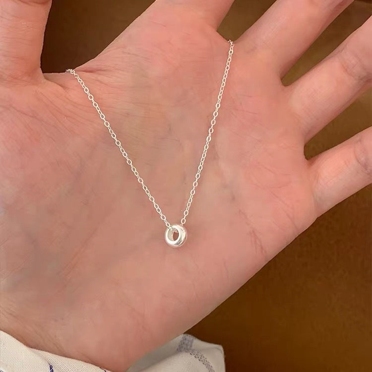 S999 Sterling Silver Gardenia Necklace Sweet Floral