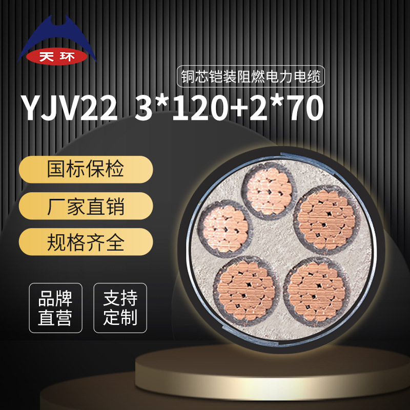 [National standard inspection] Tianhuan armor cable ZR-YJV22…