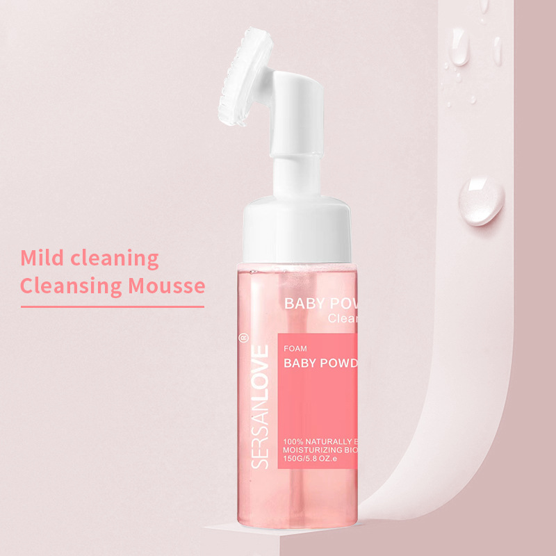 Amino Acid SERSANLOVE Cleansing foam Facial Cleanser Moisturizing, Rejuvenating, Makeup Removing Mousse Bubble_voghion.com