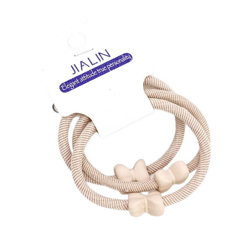 Tarjeta de montaje Chanel estilo de alta calidad letra cuerda de pelo estilo occidental grande intestino bolas banda de pelo banda simple de alta gama de goma para mujeres