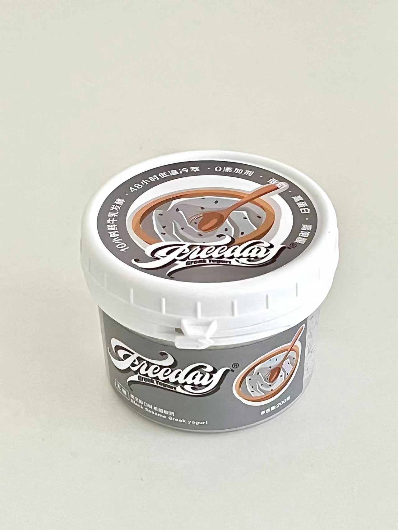 freeday希腊酸奶固体酸奶零蔗糖厚酸奶浓稠冷萃酸奶希腊风味酸奶