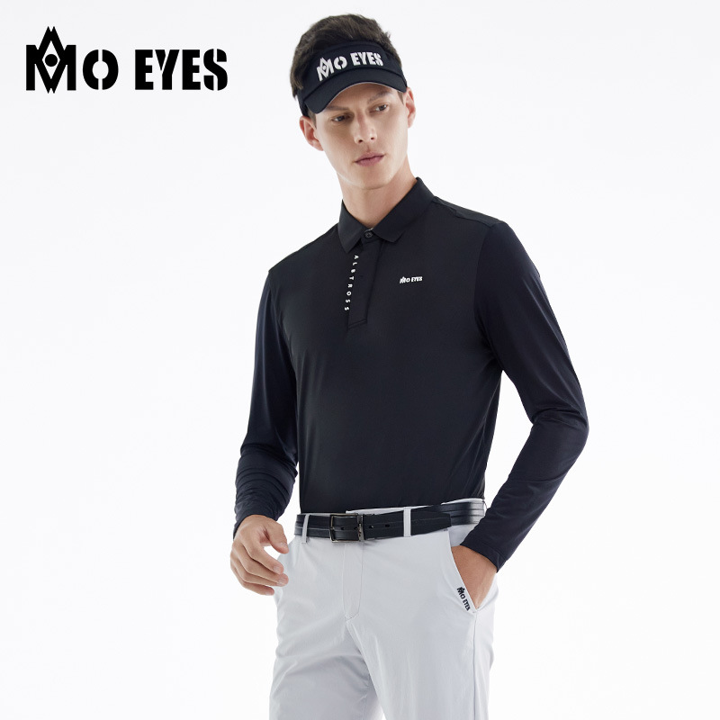 Áo chống nắng nam Moeyes Magic Eye Golf vải lụa lạnh thoáng khí nhanh khô — M23YF006-Áo màu trắng, M23YF006-Áo màu đen