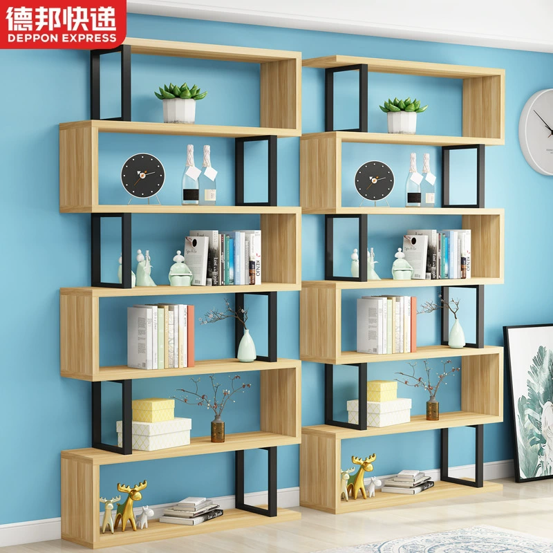 Полка для хранения на книжной полке, напольная перегородка для гостиной, полка для хранения, современная простая детская железная многослойная полка для хранения