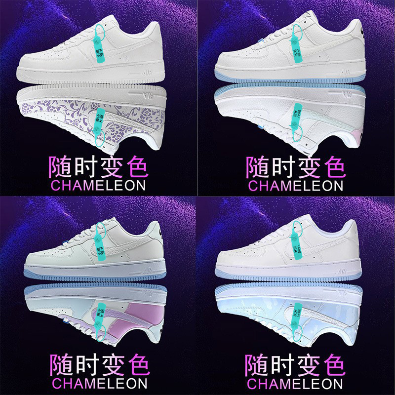 Putian Air Force Factory Sneakers Men's Thermal Sensor Chameleon Af1 Sneakers Black Warrior Blue and White Porcelain Women's Shoes Dunk Putian Air Force Factory Sneakers Men's Thermal Sensor Chameleon Af1 Sneakers Black Warrior Blue and White Porcelain Women's Shoes Dunk