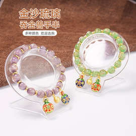 香灰琉璃手串古法金砂北京雍寺庙同款吞金兽美好寓意直播手工