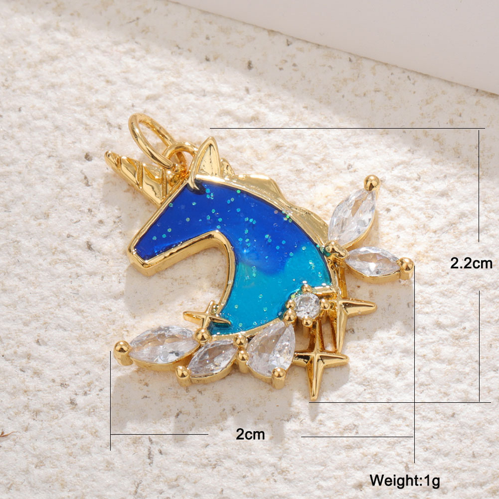 3g Weight 1 Piece Copper Zircon Tortoise Animal Sun Pendant DIY Jewelry Accessories Necklace