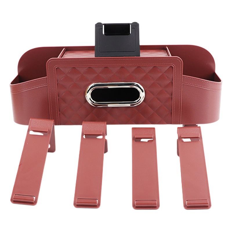 Nuevo asiento trasero del coche bolsa de almacenamiento bolsa colgante asiento trasero del coche de almacenamiento plegable mesa de comedor rack