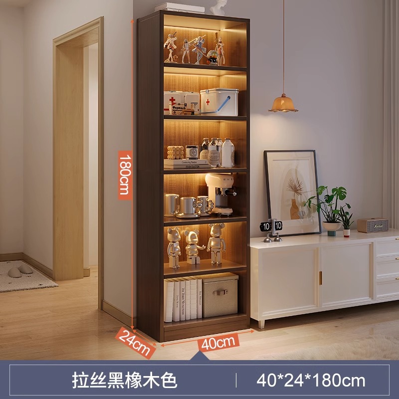 Armario de almacenamiento de varias capas junto al mueble de TV, armario de exhibición de sala de estar, estantería estrecha para el hogar, armario de almacenamiento para el dormitorio, armario de piso a techo