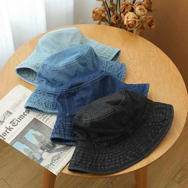 女性用秋冬カウボーイハット、日本製万能フィッシャーマンハット、頭囲が大きい、顔が見える小さなバケットハット、レトロなウォッシュドバケットハット|undefined