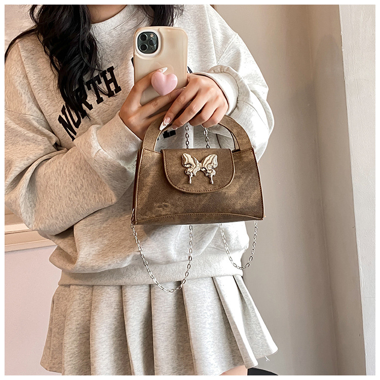 Borsa a mano Wind Niche per donna 2024 nuova elegante piccola borsa a tracolla a catena versatile quadrata_voghion.com