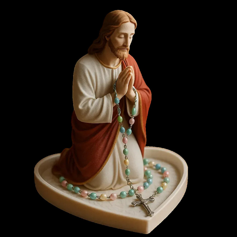 跨境新品Virgin Mary Rosary Holder玫瑰念珠架|undefined