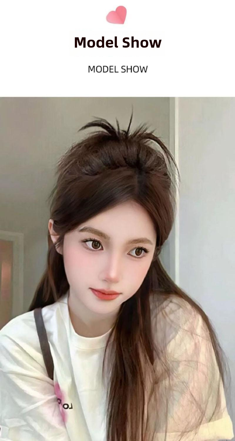 Fermaglio per capelli accessori per capelli fritti vento pigro piuma di pollo volano testa fontana coda di cavallo alta ragazza calda nido di pollo fermaglio per capelli borsa per capelli_voghion.com