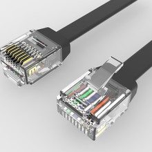 网络扁线超五类非屏蔽扁平跳线CAT.6 30AWG千兆双绞线连接线