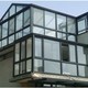 Balcony stainless steel glass awning