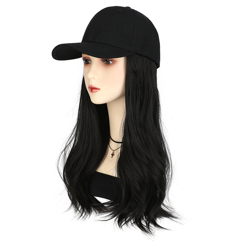 帽子のかつらの一体の女性のファッションはだらだらしています。|undefined