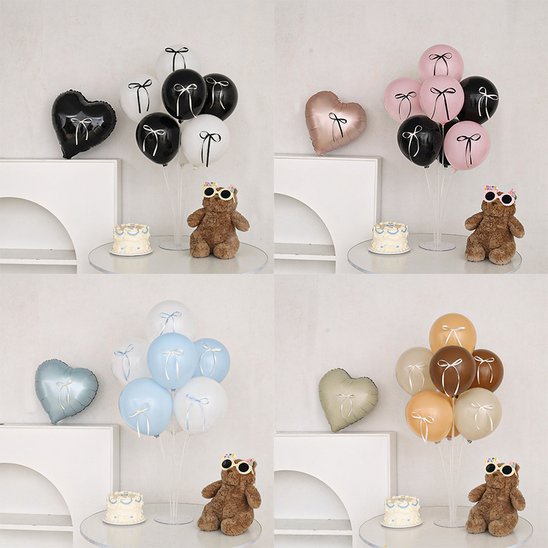 Decoración de globos mesa de columna flotante accesorios de fotografía de cumpleaños mesa de globos decoración flotante decoración de escena de fiesta adornos