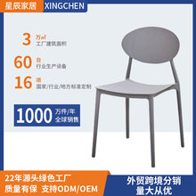 加工定制太阳椅家用客厅奶茶咖啡店洽谈椅子网红靠背塑料餐椅