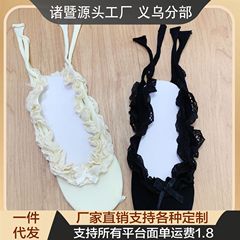 夏季芭蕾舞风花边绑带女士船袜蝴蝶结短袜女玛丽珍百搭芭蕾鞋配袜