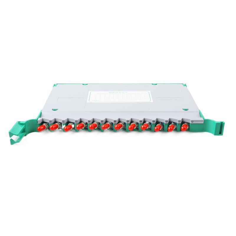 12-Core Odf Splice Tray Fully Equipped with St Connectors, 12-Port Tray Fiber Optic Distribution Box for Multi-Scenario Adaptation