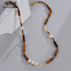 Ethnic universal retro necklace from pearl, European style, ethnic style, wholesale