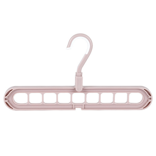 Multifunctional Clothes Rack Nine-Hole Clothes Rack Scratchless Folding Pants Rack Dorm Room Organization Storage Gadget Rotating Clothes Rack Wholesale