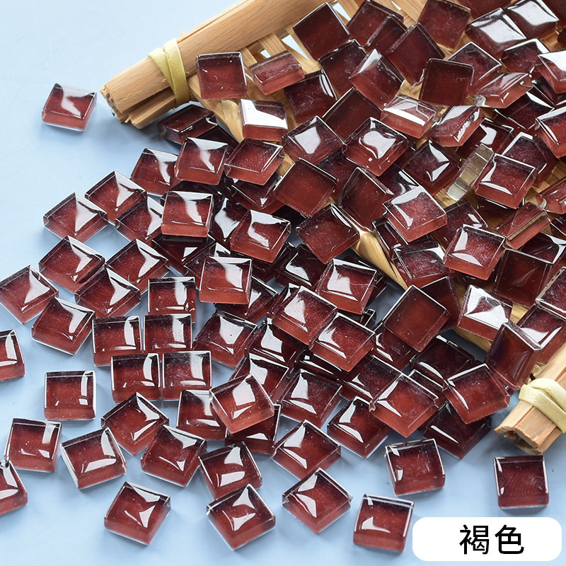 混合モザイク diy 手作りフリーストーンクリエイティブ生産材料カラークリスタルガラスルース粒子装飾自己粘着|undefined
