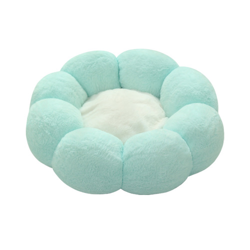 Winter pet mat, flower nest, plush nest mat, universal round dog nest, cat nest, warm nest wholesale for all seasons
