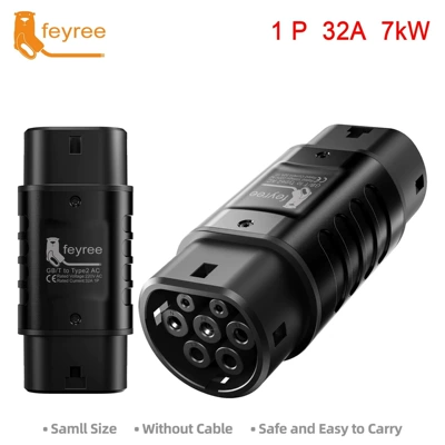 National Standard to European Standard Charging Gun Adapter Ac Gbt to Type2 New Energy Electric Vehicle Charging Converter (EV şarj adapterləri) - national-standard-to-european-standard-single-phase
