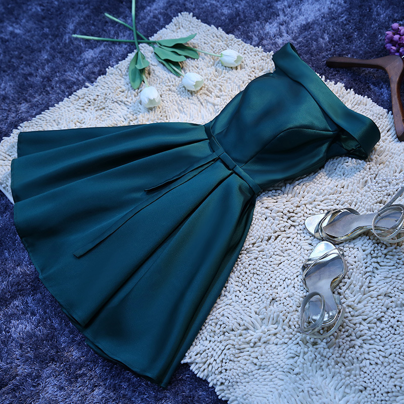 One-Shoulder Short Dress for Brides, Summer Dress 2026, Wedding Banquet Dress, Engagement Dress, Suitable for Everyday Wear