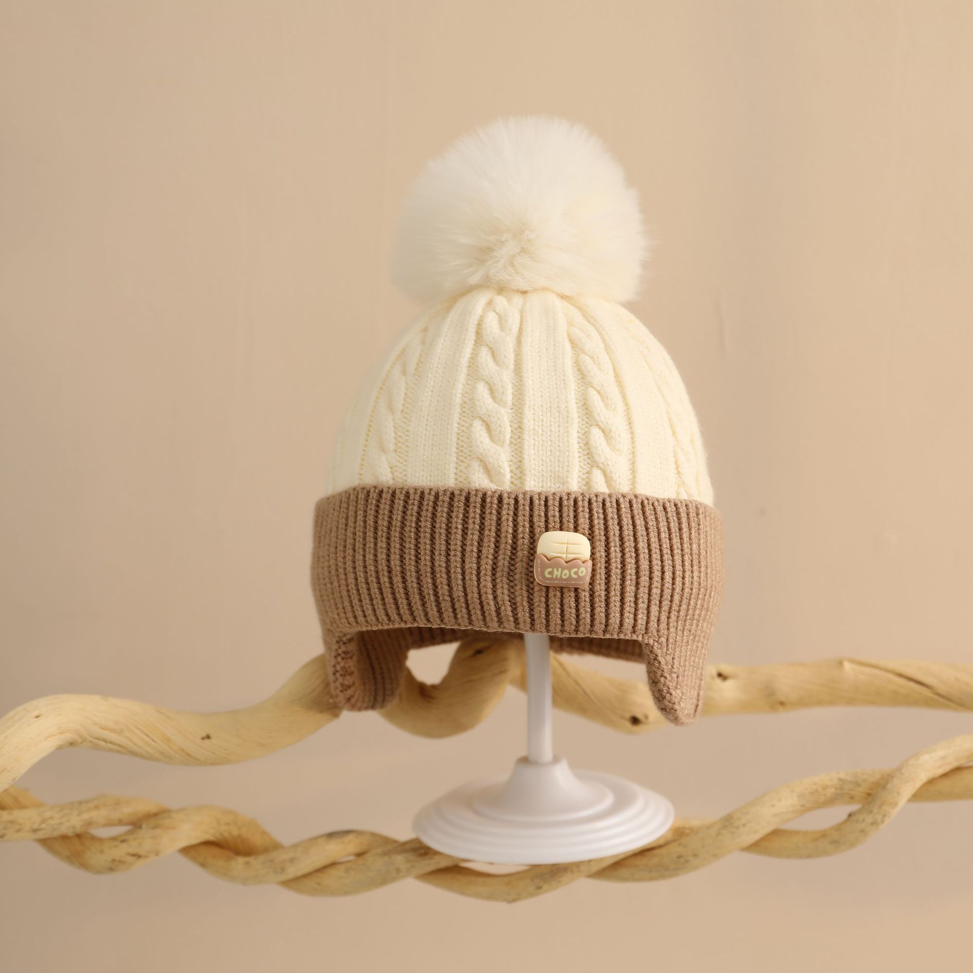 Sombreros para bebés otoño y invierno para niños pequeños niñas invierno abrigo gorras para niños niñas lindas gorras protectoras de orejas
