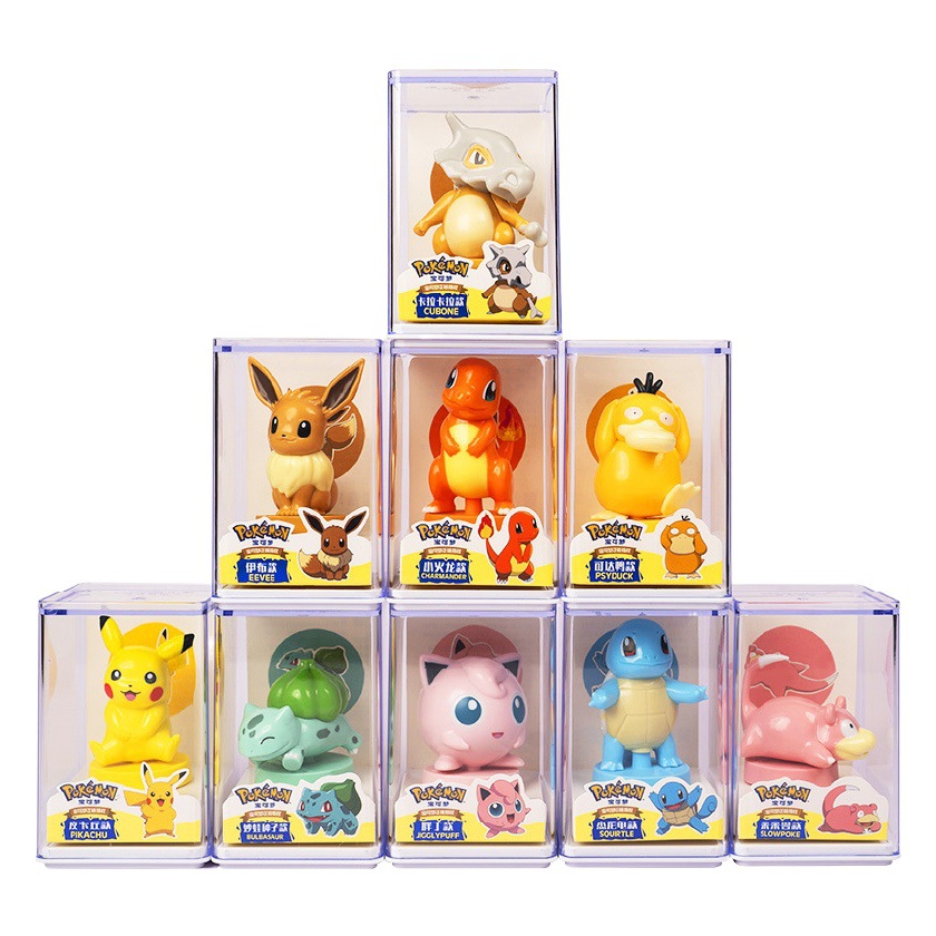 Pokémon caja ciega sello adornos hechos a mano juguetes Pikachu Jeni tortuga mano mágica compañero colección de regalos al por mayor