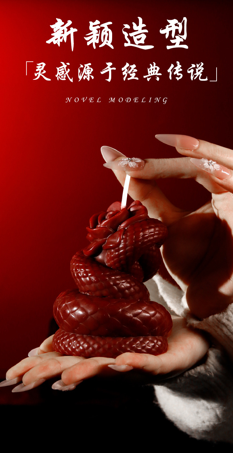 Low-Temperature Massage Candle with Nipple Clamps for Couples, Soy Wax, Red — detail image 12