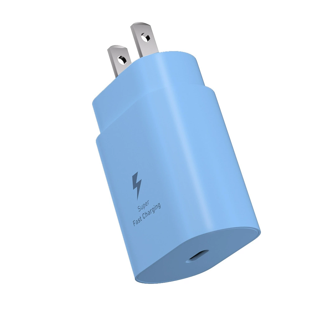 Зарядное устройство для стены совместимо с Samsung и Apple 25W USB-C быстрая зарядка, компактный 7.7×4.2×2.7 см