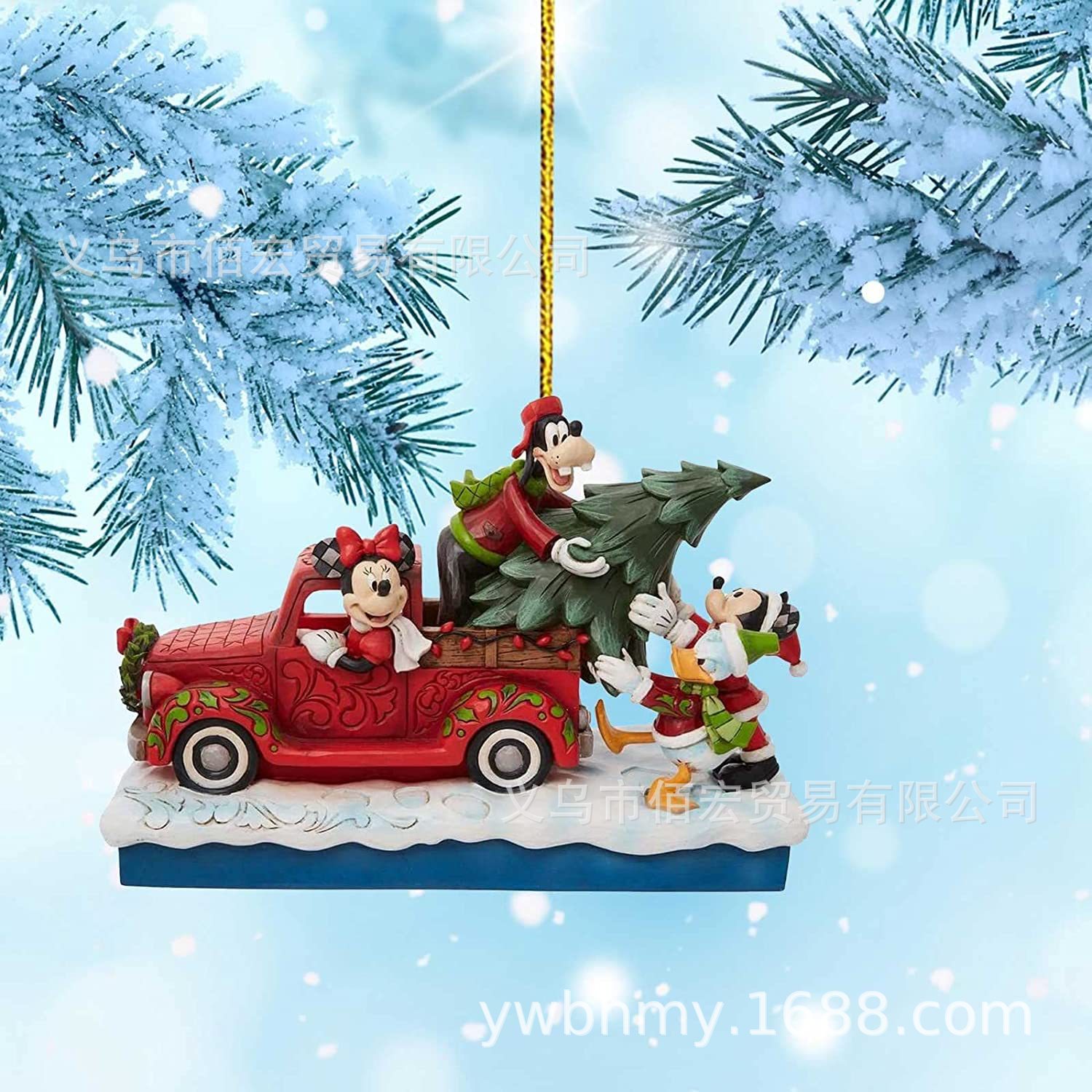 2022-23 nuevo acrílico de dibujos animados árbol de Navidad decoración colgante Navidad casa coche mochila colgante regalo
