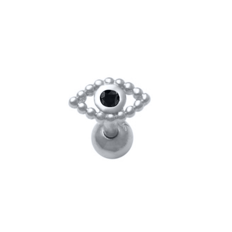 Fashion Eye Sterling Silver Ear Studs 1 Piece