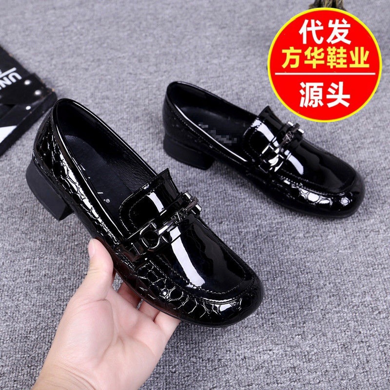 Vintage estilo francés cabeza redonda superficial zapatos de una sola primavera 2026 nuevos zapatos de cuero con suela gruesa zapatos de viaje Lefour para mujeres