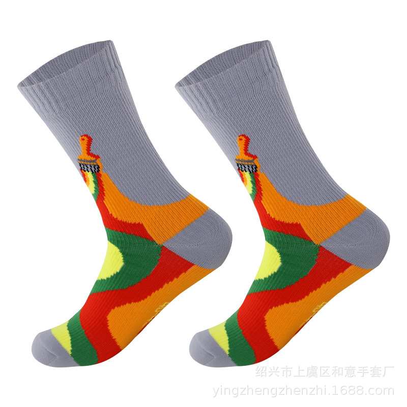 Calcetines impermeables para exteriores Calcetines de montañismo de tubo medio Calcetines impermeables para acampar, deportes de esquí, vadeo, transpirable y de secado rápido