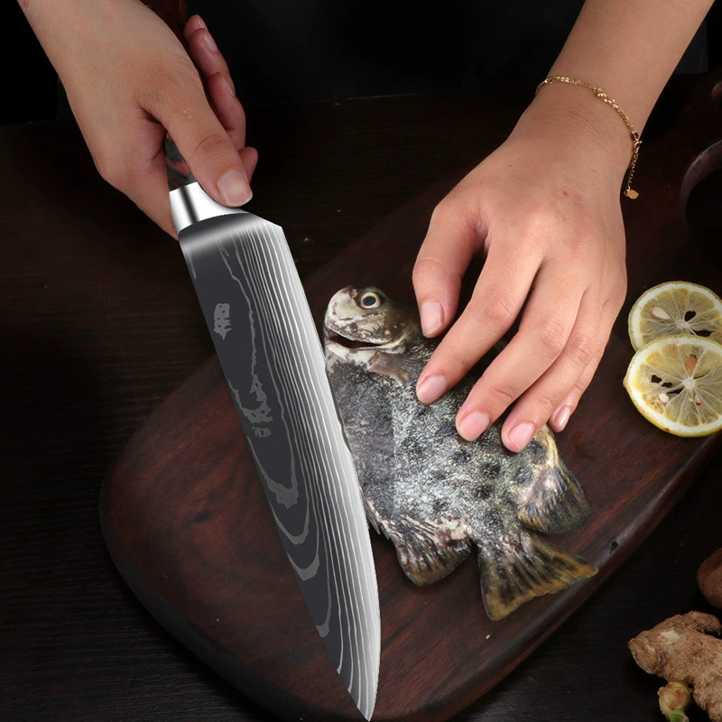 Special knife stainless steel, wavy set