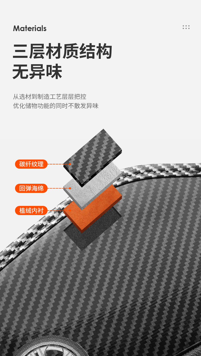 Car armrest box storage box front multifunctional tissue storage box car seat storage box car interior supplies