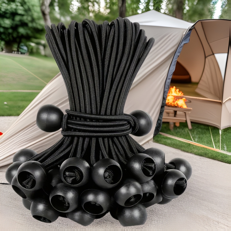 Teum Xiyin Tent Fixing Elastic Rope Elastic Rope Ball Storage Binding Camping Outdoor Adjustable Retractable