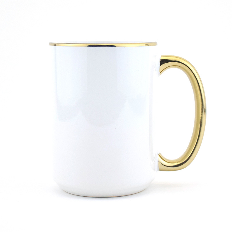 ��תӡ��ߴ�ױ��� ��ͼƬLOGO���Ӱ��15oz�ƽ��մɱ���ѱ�