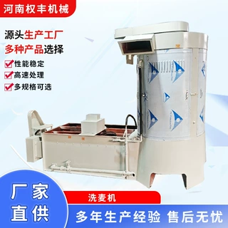 厂价销售洗麦机 小麦清洗甩干一体机面粉厂去石去杂粮食水洗设备