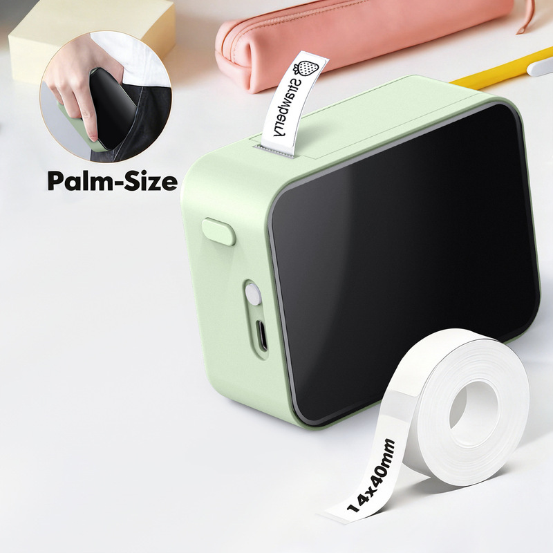 Cross-Border P15 Thermal Printer Price Tag Inkless Printing Identification Record Name Portable Bluetooth Label Machine