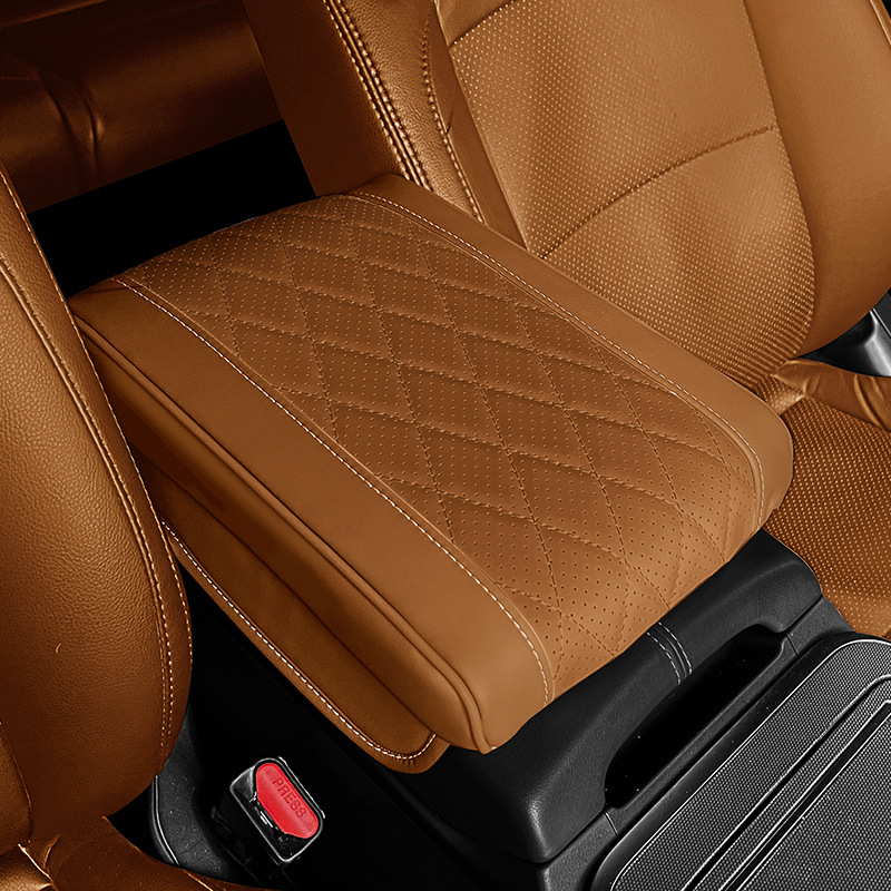 PLUS, BYD Armrest box pad - carbon-brown