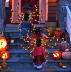 ハロウィン巨大なクモの装飾面白い雰囲気の小道具子供と大人のためのぬいぐるみクモキャンディバックパック小道具