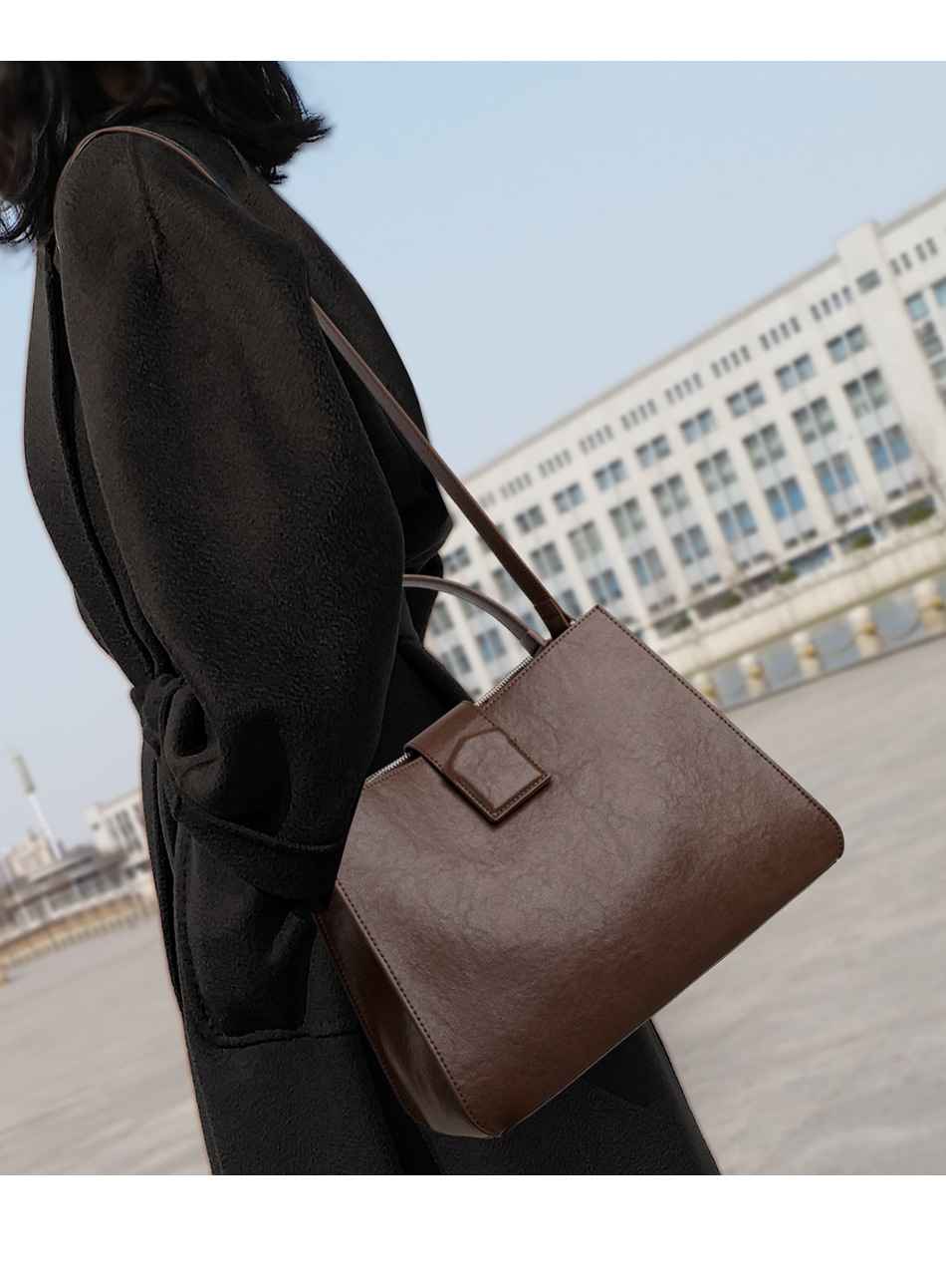 CCAMO Genuine Leather Women's Bag, High-end And Fashionable Single Shoulder Handbag, Autumn And Winter Bag, Women's Style_voghion.com