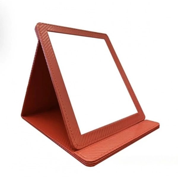 Red PU leather mirror (width 22* length 27cm2cm)