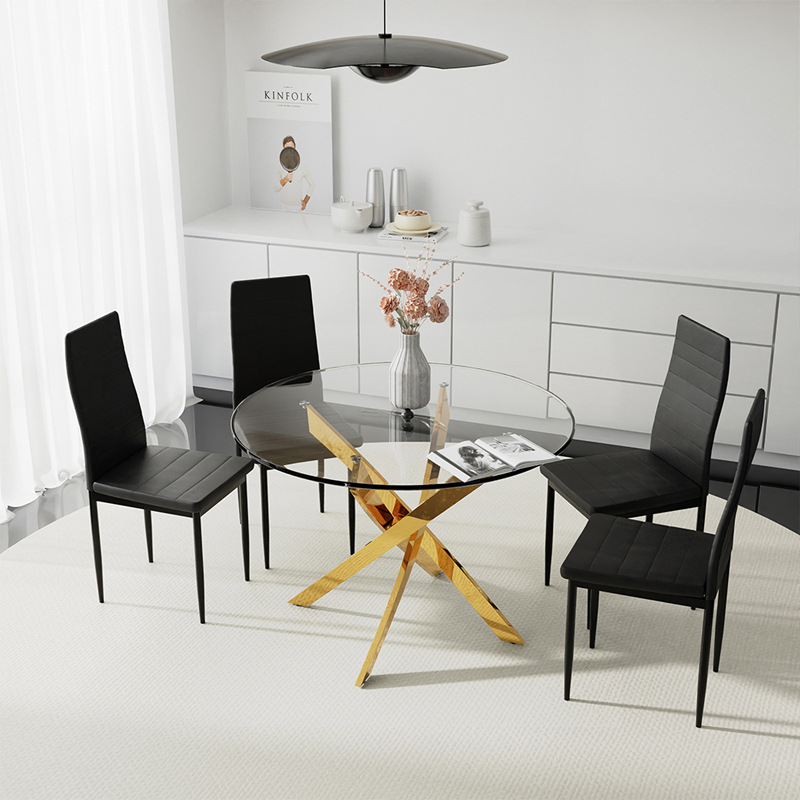 Conjunto de mesas y sillas transfronterizas Conjunto de mesas y sillas de comedor Conjunto de mesas y sillas de comedor Conjunto de mesas y sillas de comedor