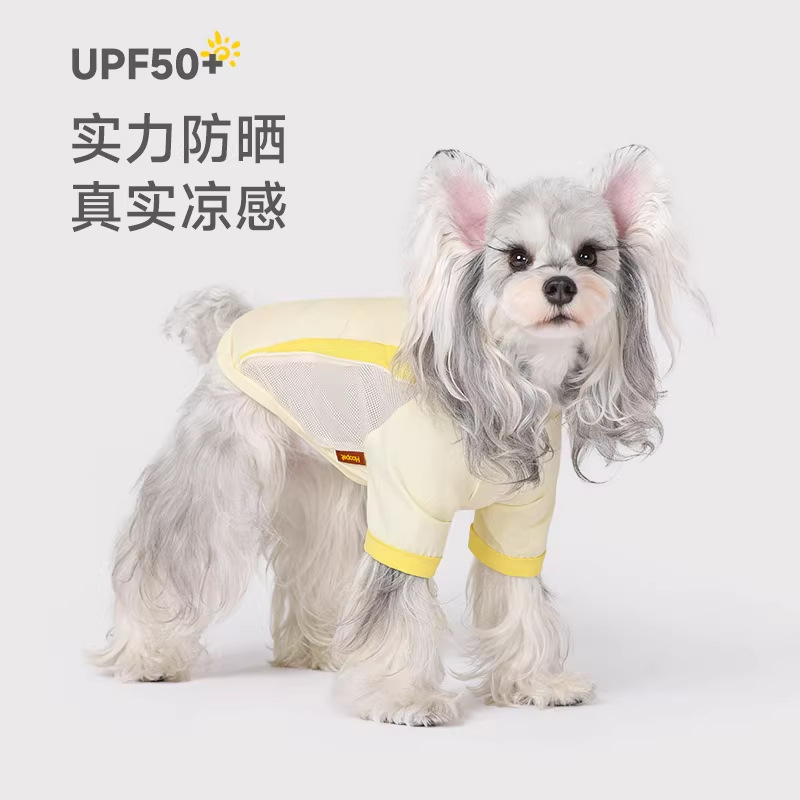 Hoopet perro protector solar ropa fresca verano gato fino perro pequeño bichón ropa de verano para mascotas cachorro