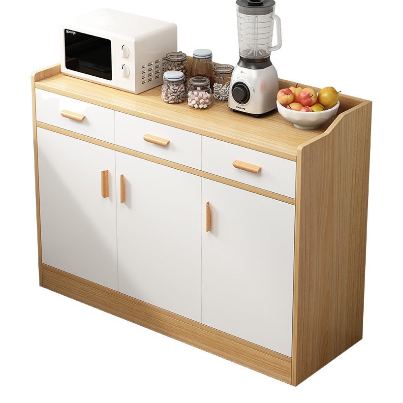 Cocina plato de almacenamiento gabinete estante armario nórdico sala de estar armario pared té gabinete simple aparador gabinete